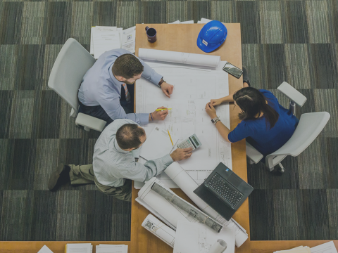 Das Einführen eines Smart Office: Das Projektteam.