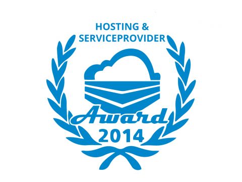 Logo für den Gewinner des Hosting & Service Provider Awards 2014