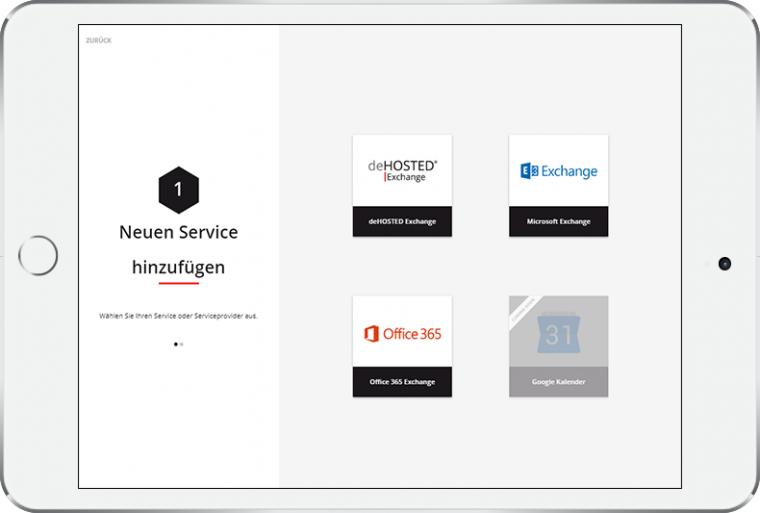 Verfügbare Systeme wie Microsoft Exchange, Office 365 und Google G Suite
