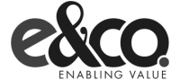 e&Co. Logo schwarz-weiß