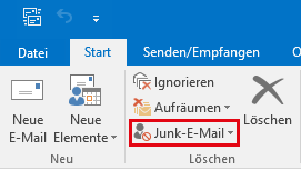 Outlook Junk-E-Mail-Filter