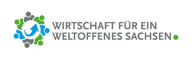 "Wirtschaft für ein weltoffenes Sachsen"-Logo