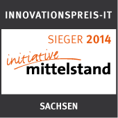 Auszeichnung für "Innovationspreis-IT initiative mittelstand" in Sachsen 2014 - Abbildung