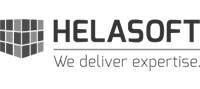 Helasoft Logo schwarz-weiß